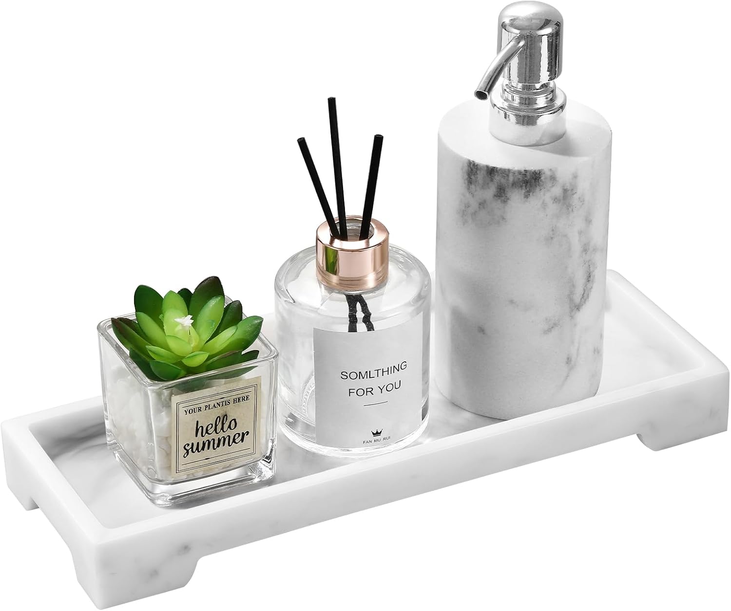 Luxspire Marble Vanity Tray