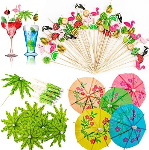 Umbrella Cocktail Picks Set