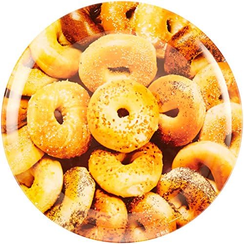 Rite Lite Glass Serving Plate for Bagels - Stylish Modern Design