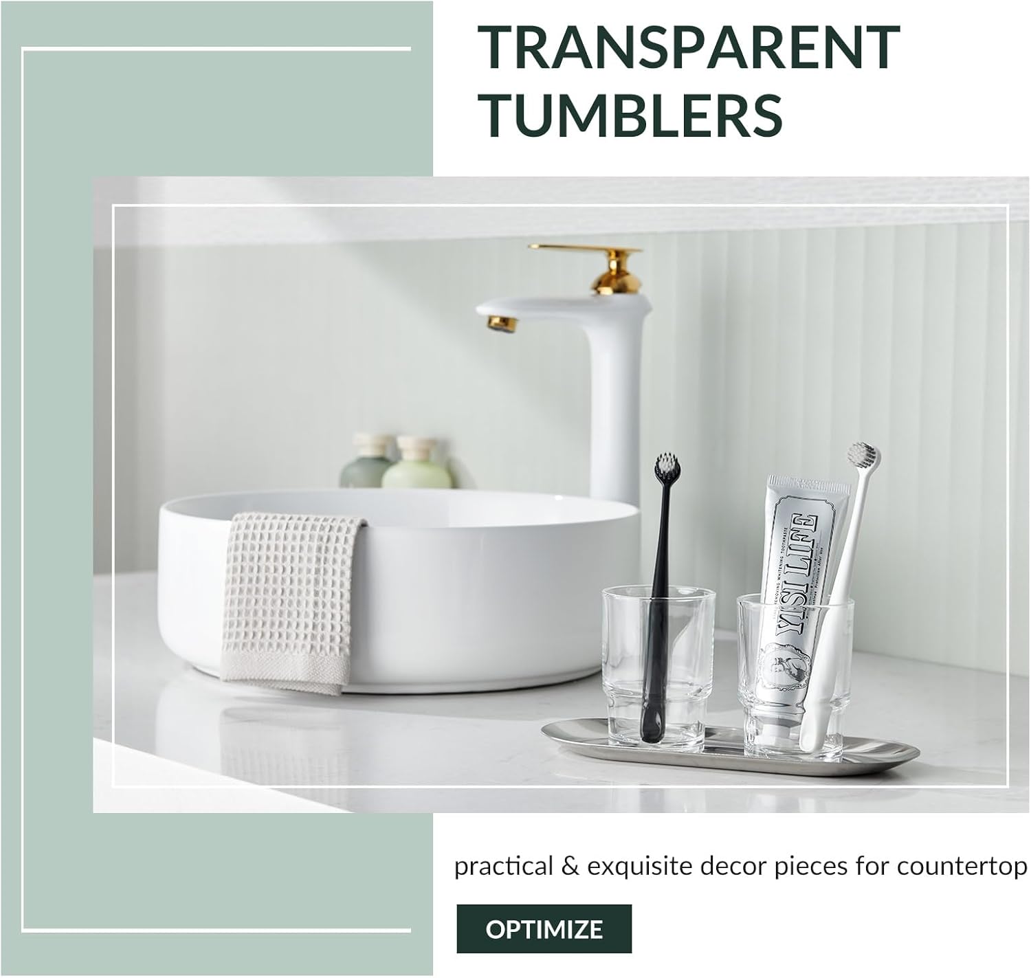 Premium Glass Toothbrush Holders