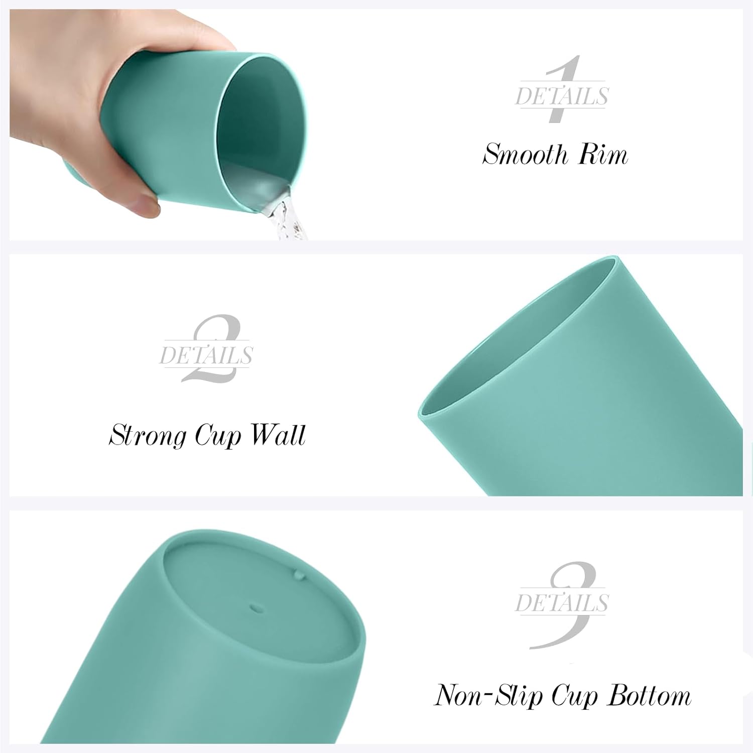 Stackable Toothbrush Cups Set of 4