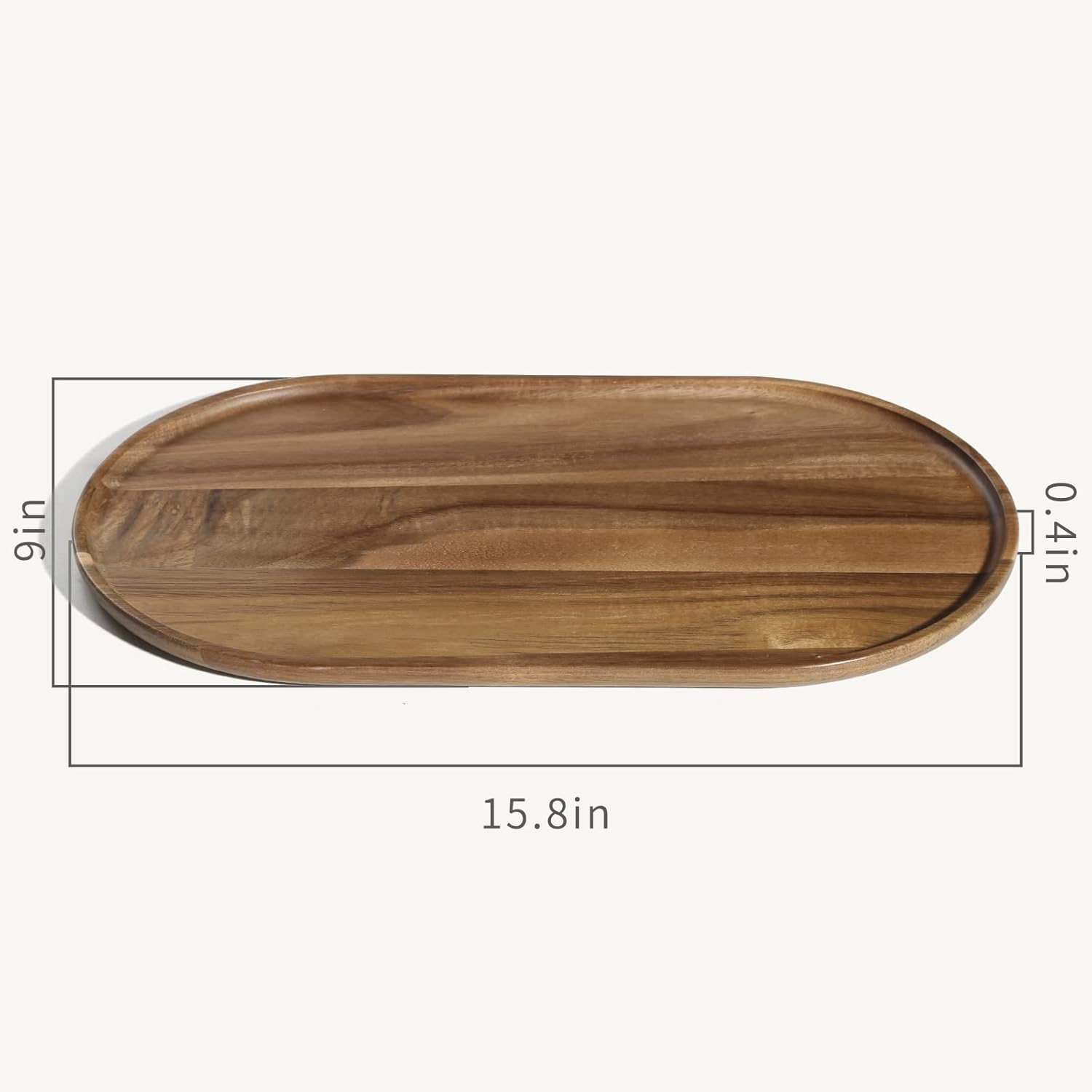 Sturdy Acacia Wooden Bathroom Vanity Tray - 1579x905x059 in ALL SEASONS USE
