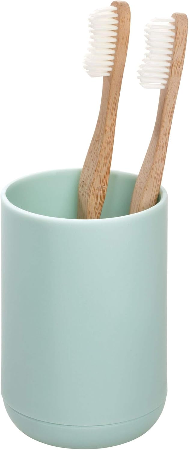 Elegant Compact Soft Aqua Toothbrush Holder