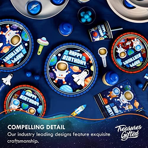 Outer Space Plates Set - Astronaut Party Decorations