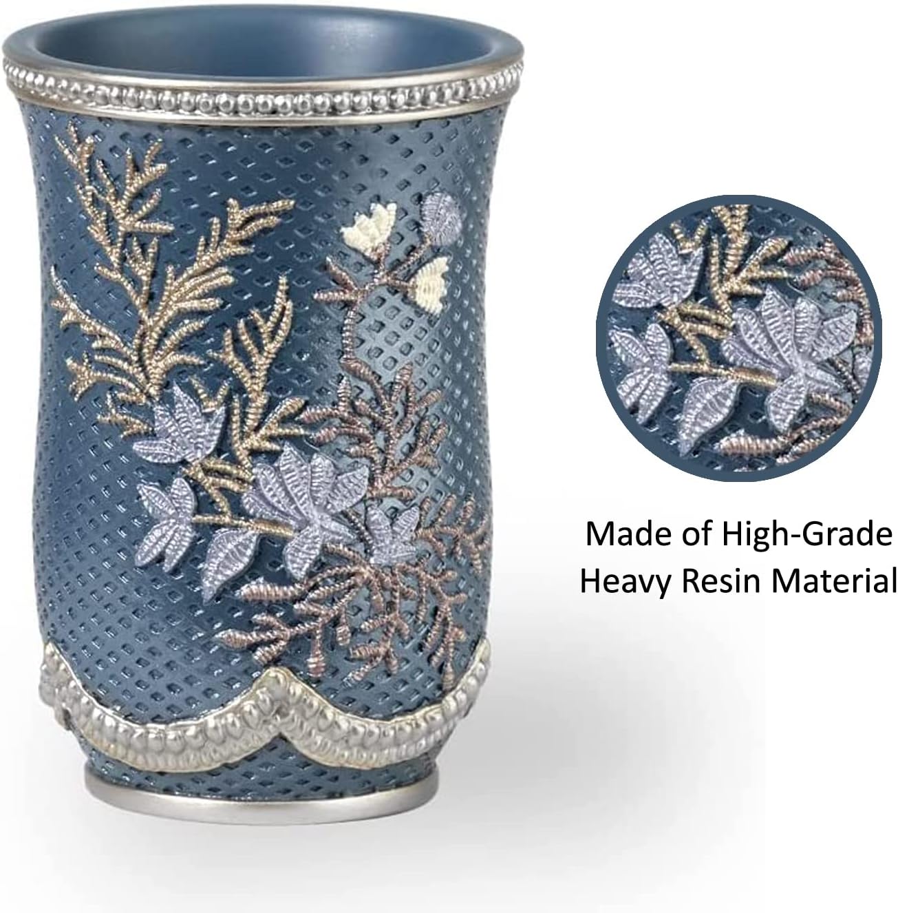 Popular Bath Capri Tumbler in Slate Blue Modern Design for Any Bathroom