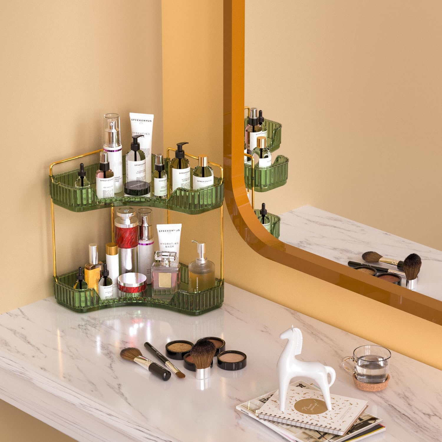 GTI 2-Tier Corner Bathroom Organizer