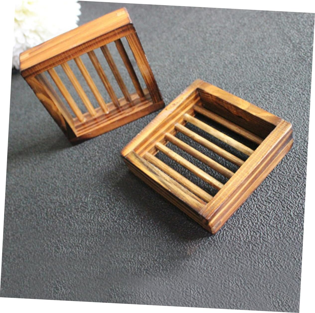Sturdy Modern Wood Soap Storage Rack for Bathrooms