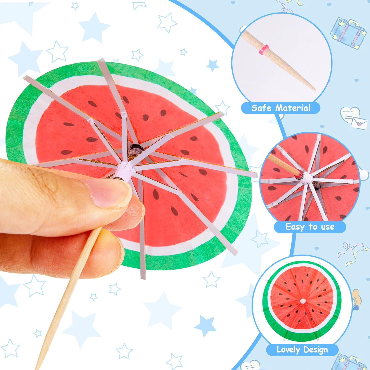FFNIU Drinks Cocktail Umbrellas for Drinks Bar Tools Pcs for Parties