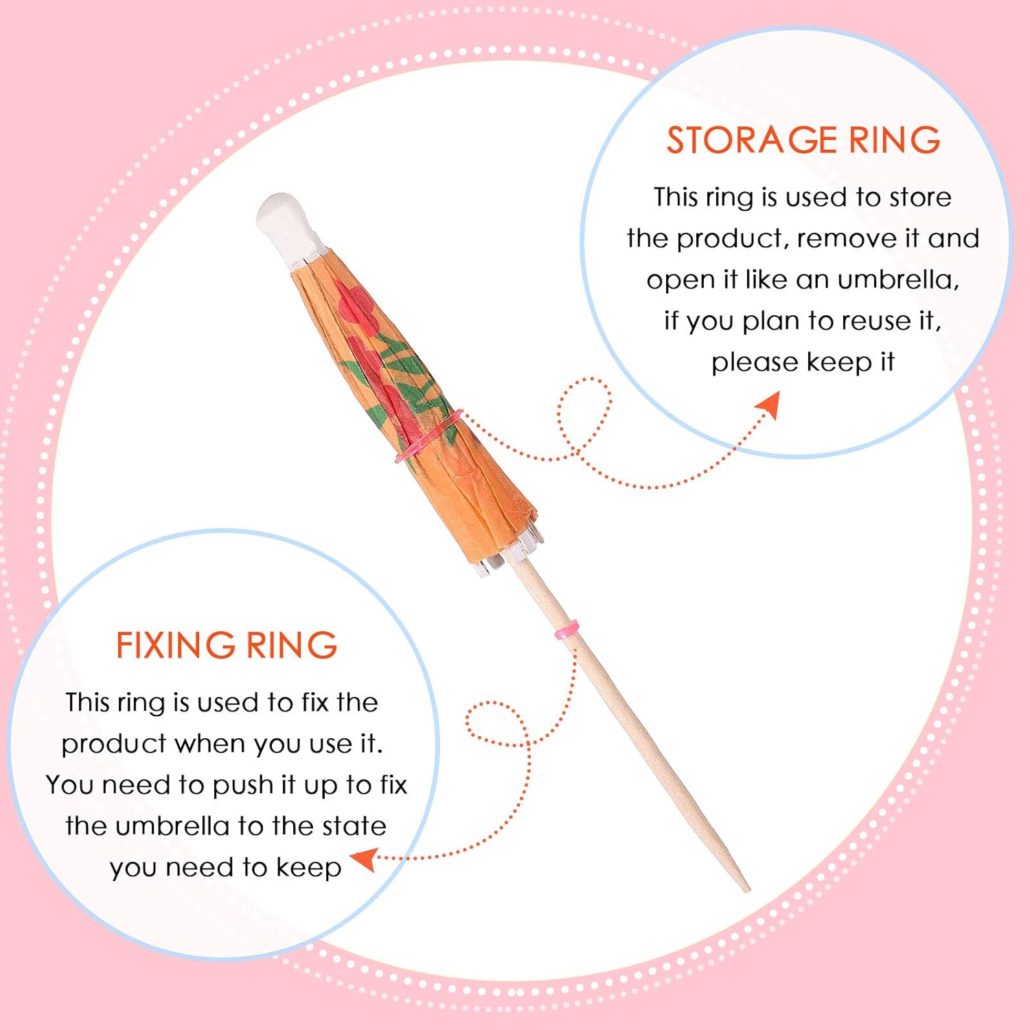 Patelai Drink Umbrellas Cocktail Picks