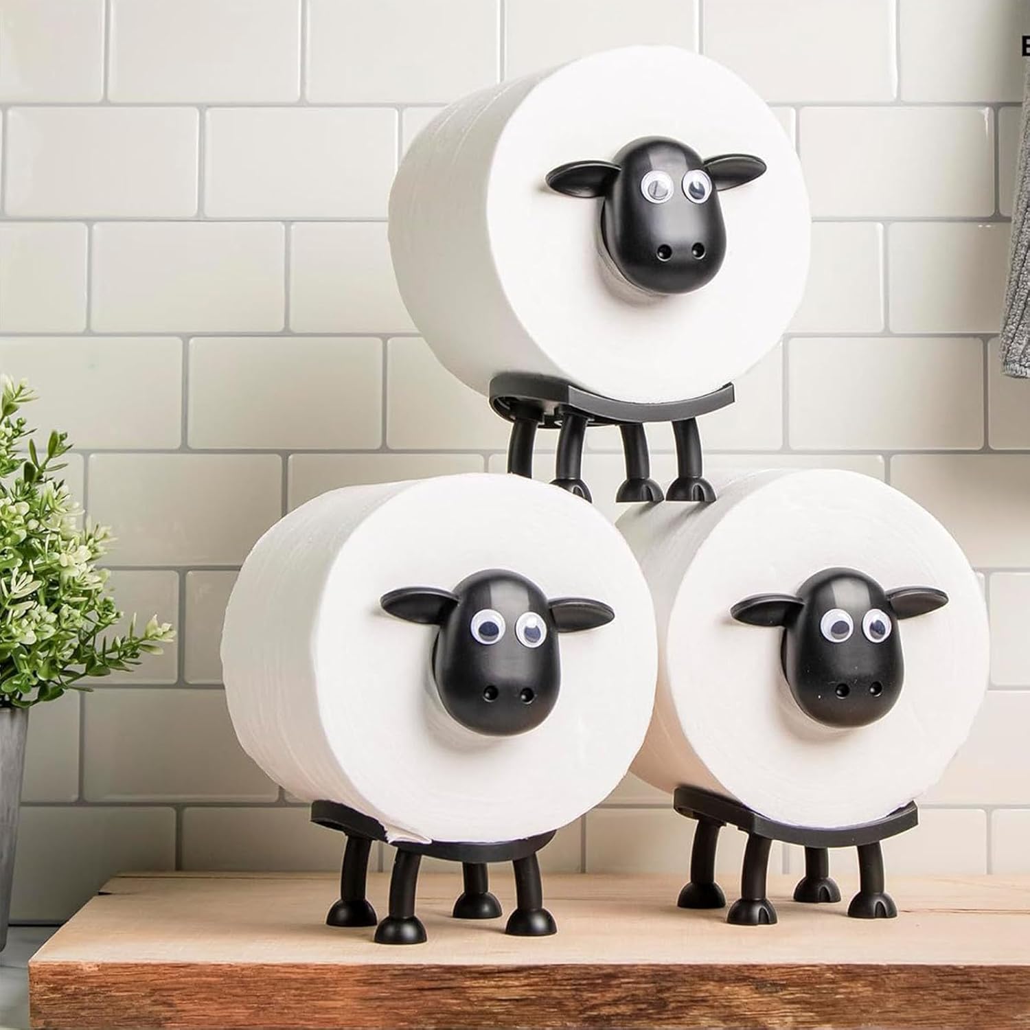 Adorable Sheep Sequence Toilet Paper Holder