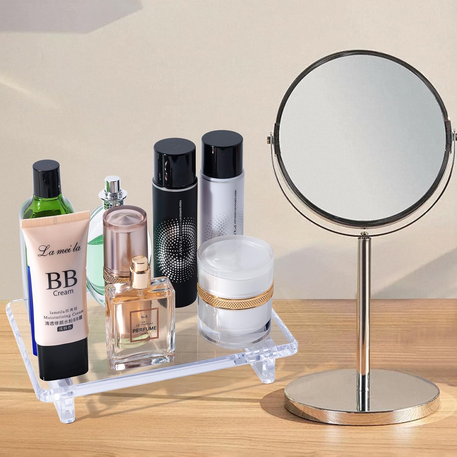 Acrylic Bathroom Counter Organizer