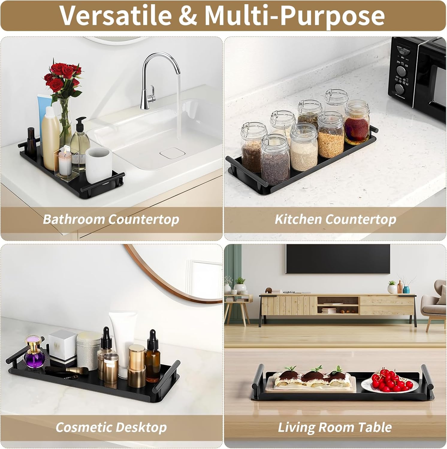 Sturdy Metal Toilet Basket with Handles for Bathroom Kitchen