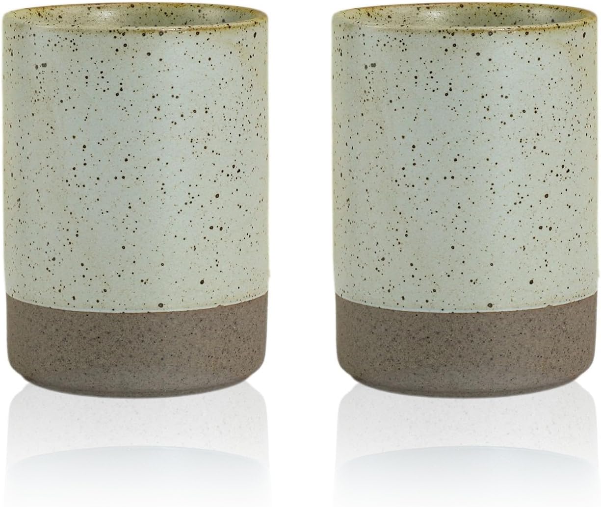 2-Pack Vintage ceramic mouthwash cups