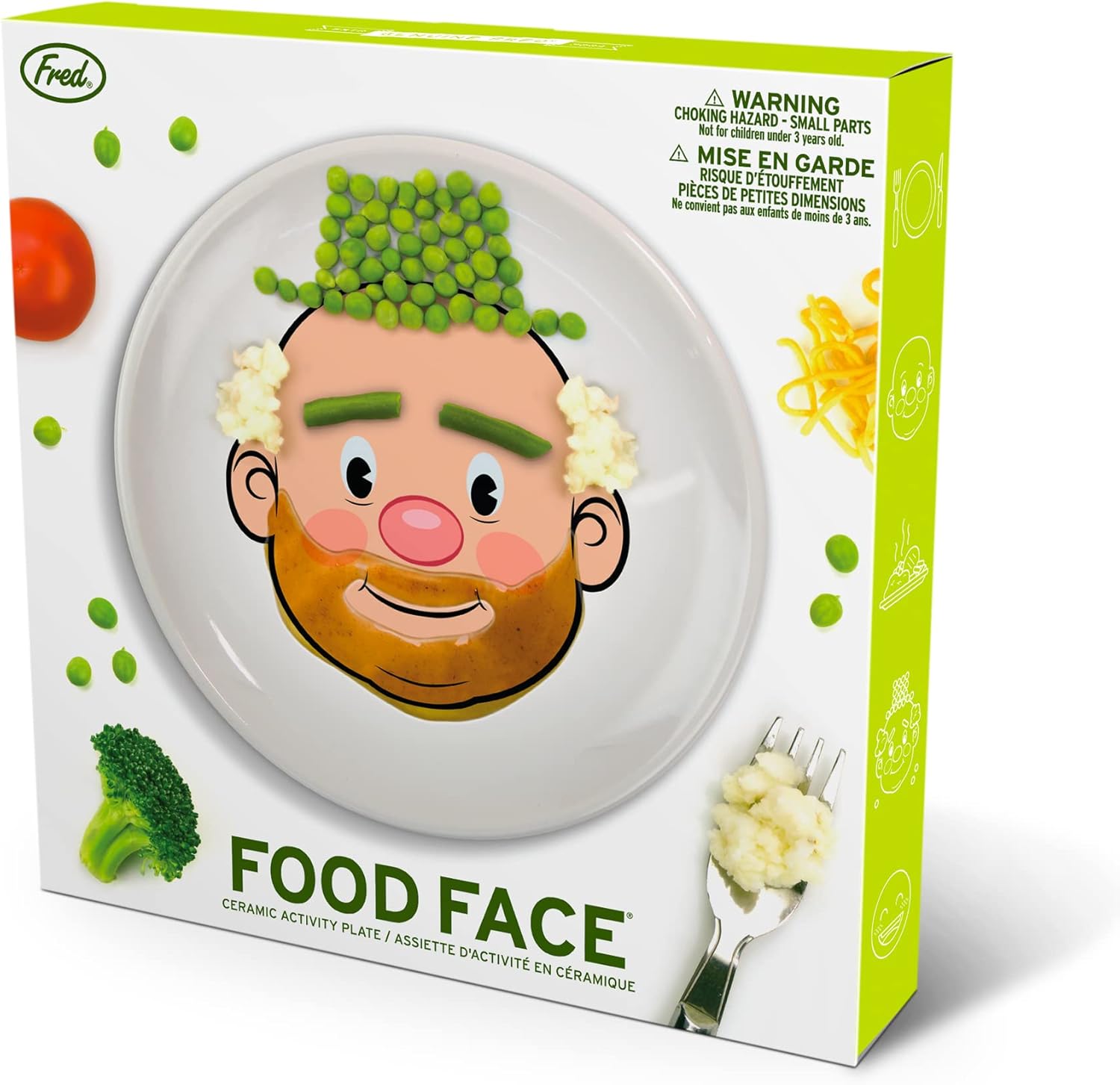 Genuine Fred Food Face Kids Dinner Plate