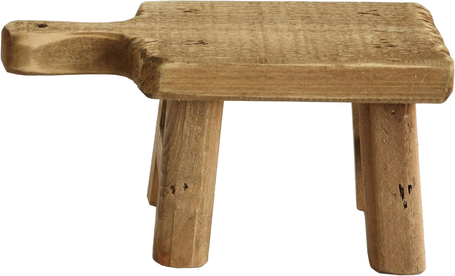 Creative Co-Op Decorative Pedestal with Handle