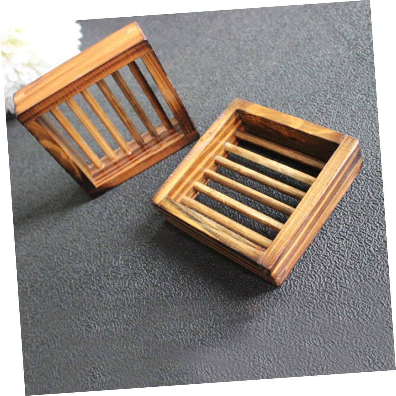 Elegant Wood Soap Dish Holder for Bathroom Kitchen