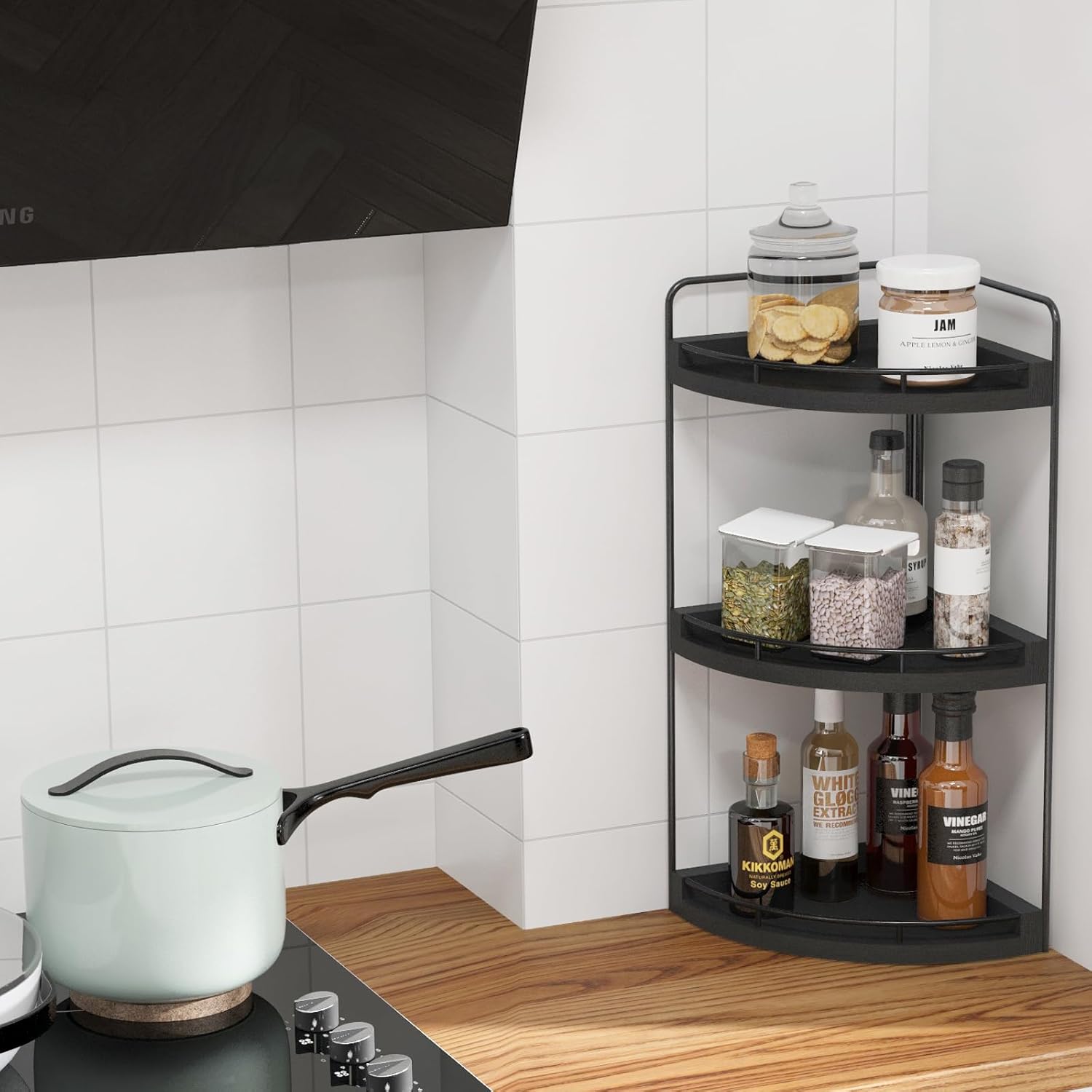 Stylish Rustic 3-Tier Bathroom Organizer