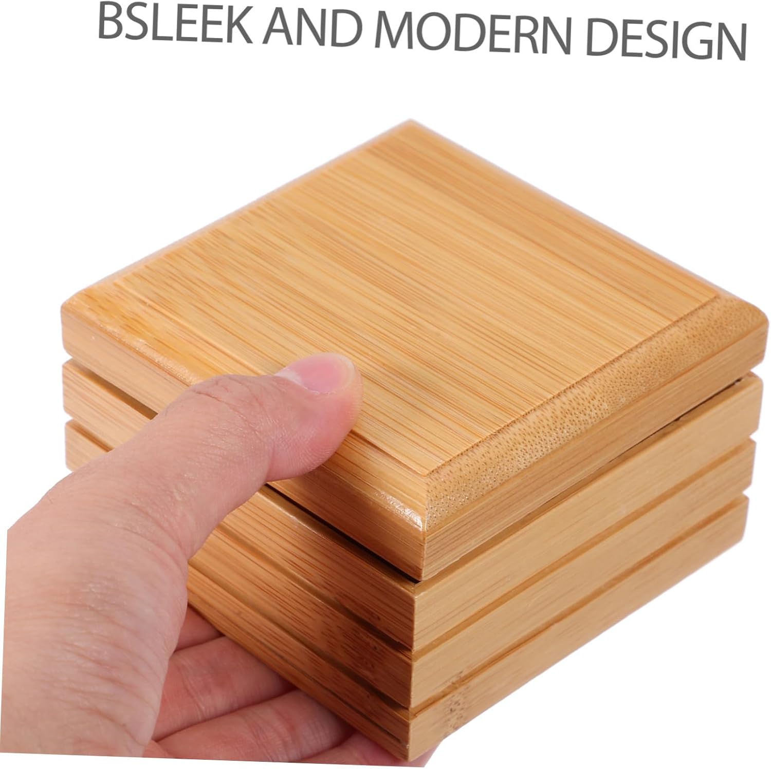 Natural Wood Soap Dish for Bathroom Kitchen Lightweight Stylish