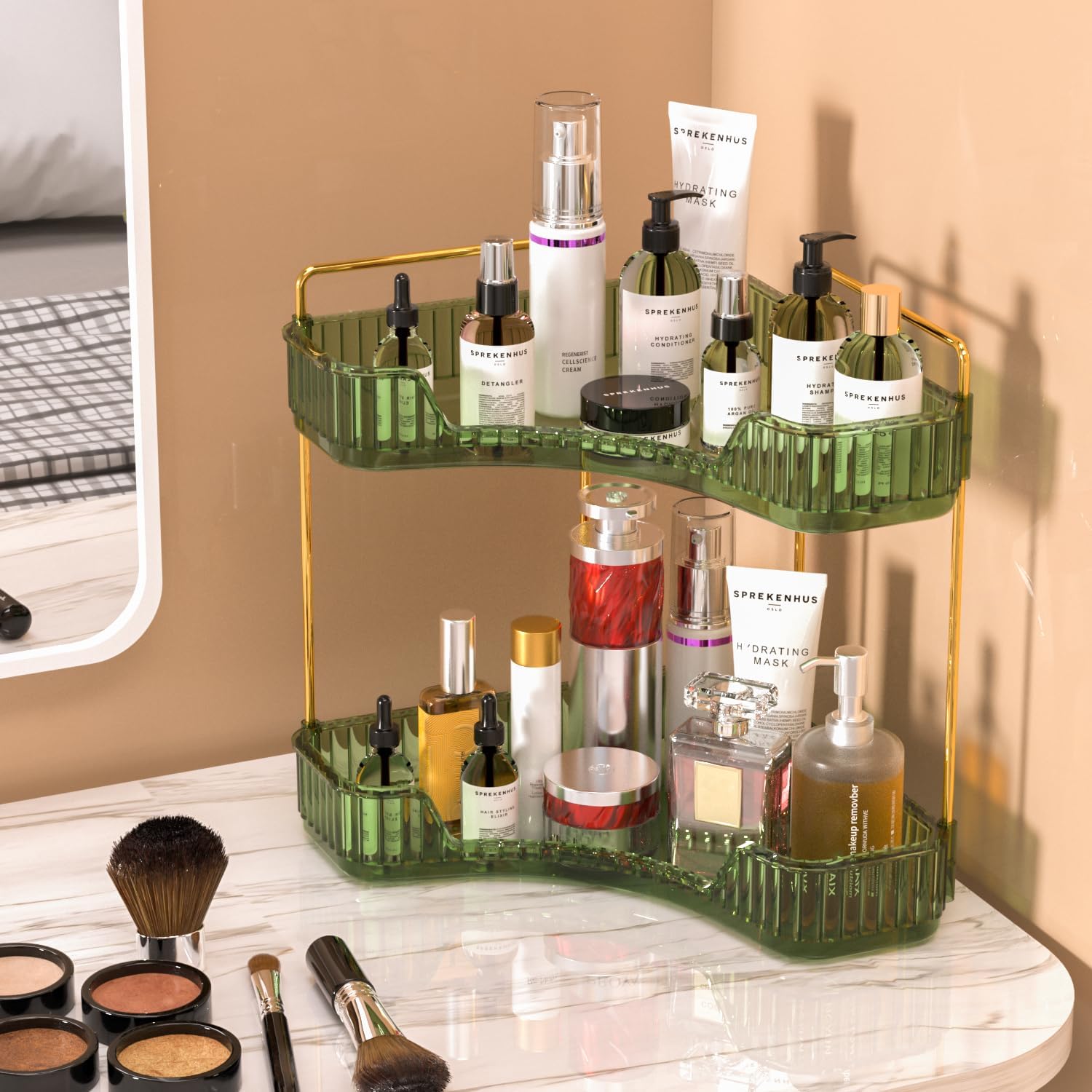 GTI 2-Tier Corner Bathroom Organizer