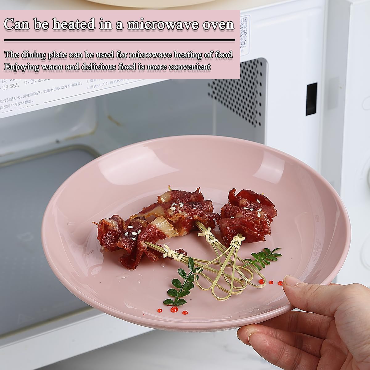 Evanda Plastic Plates Set of 8 - 78-inch