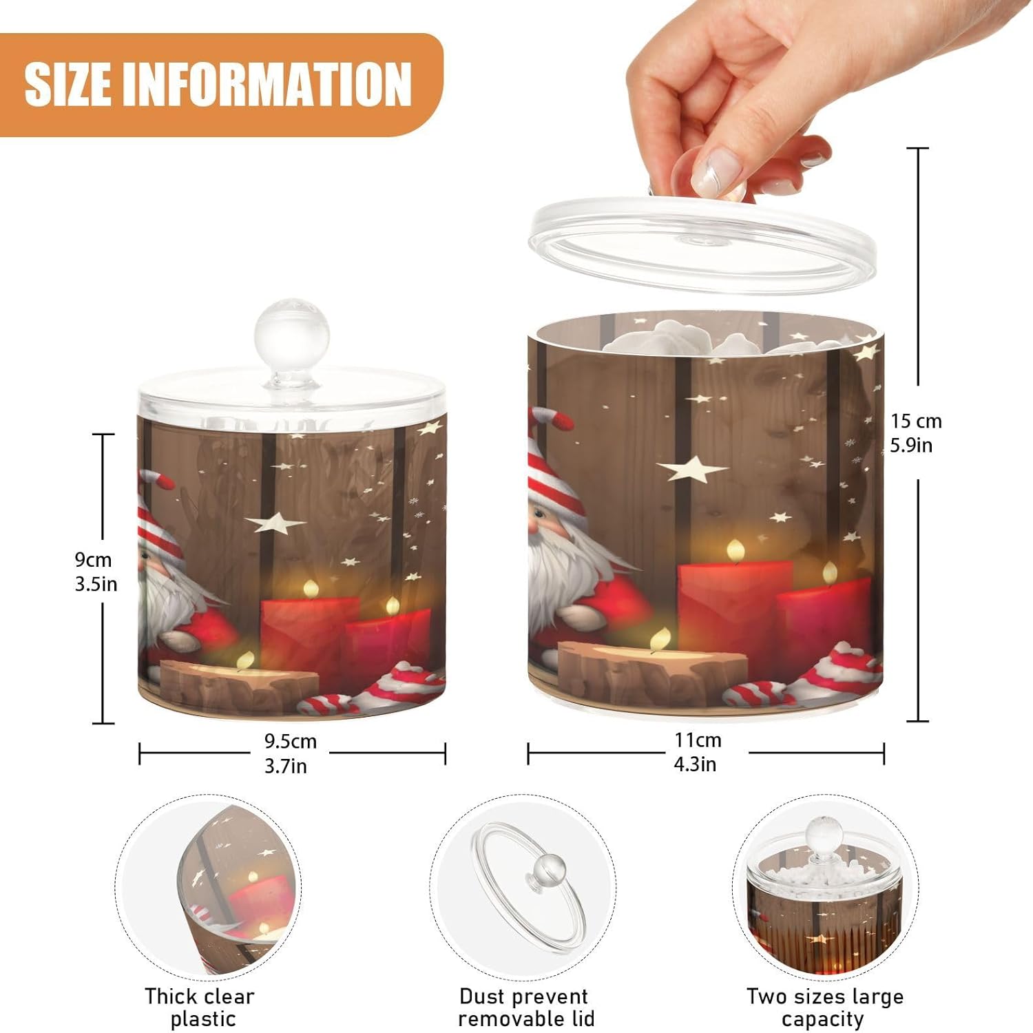 Santa Claus Candle Holder Organizer 2-Pack