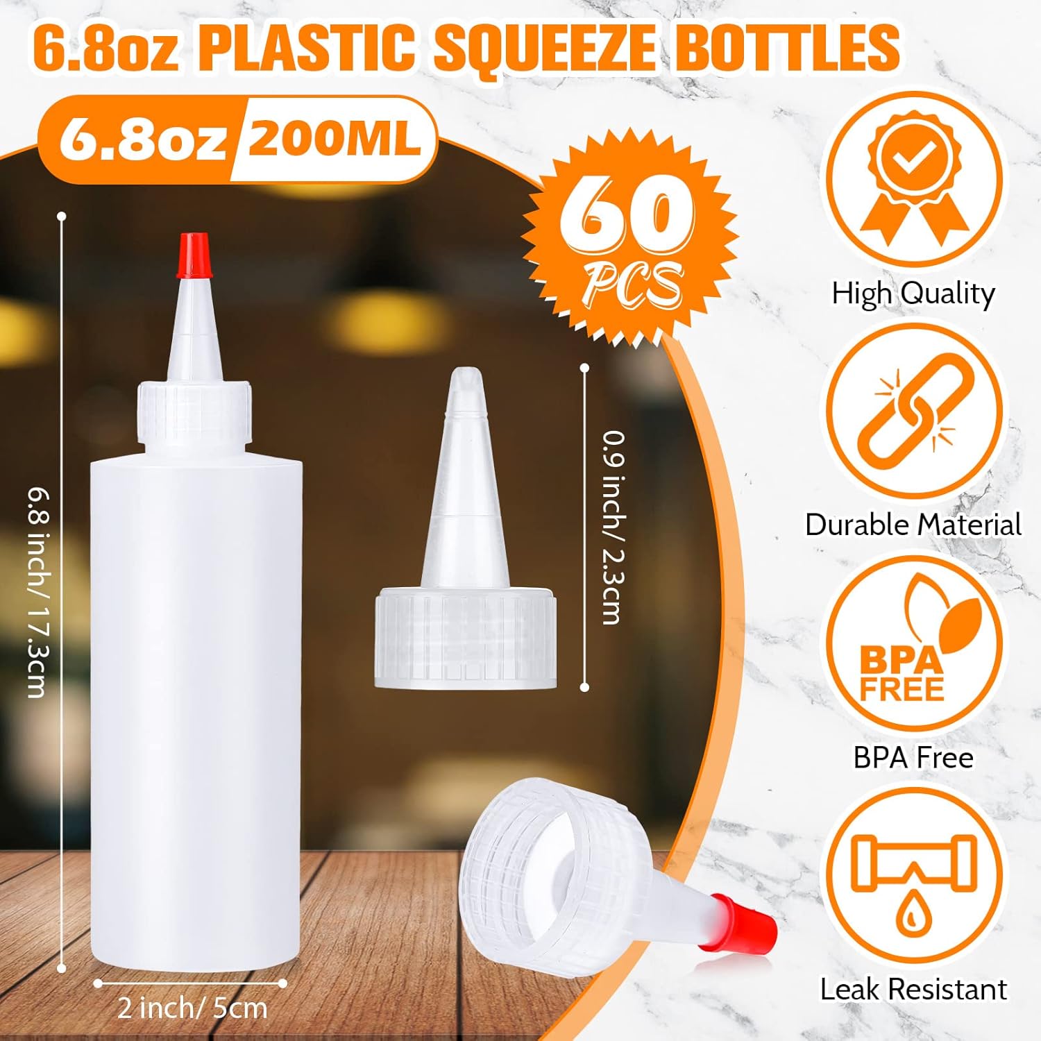 60-Piece Ketchup Bottles Set