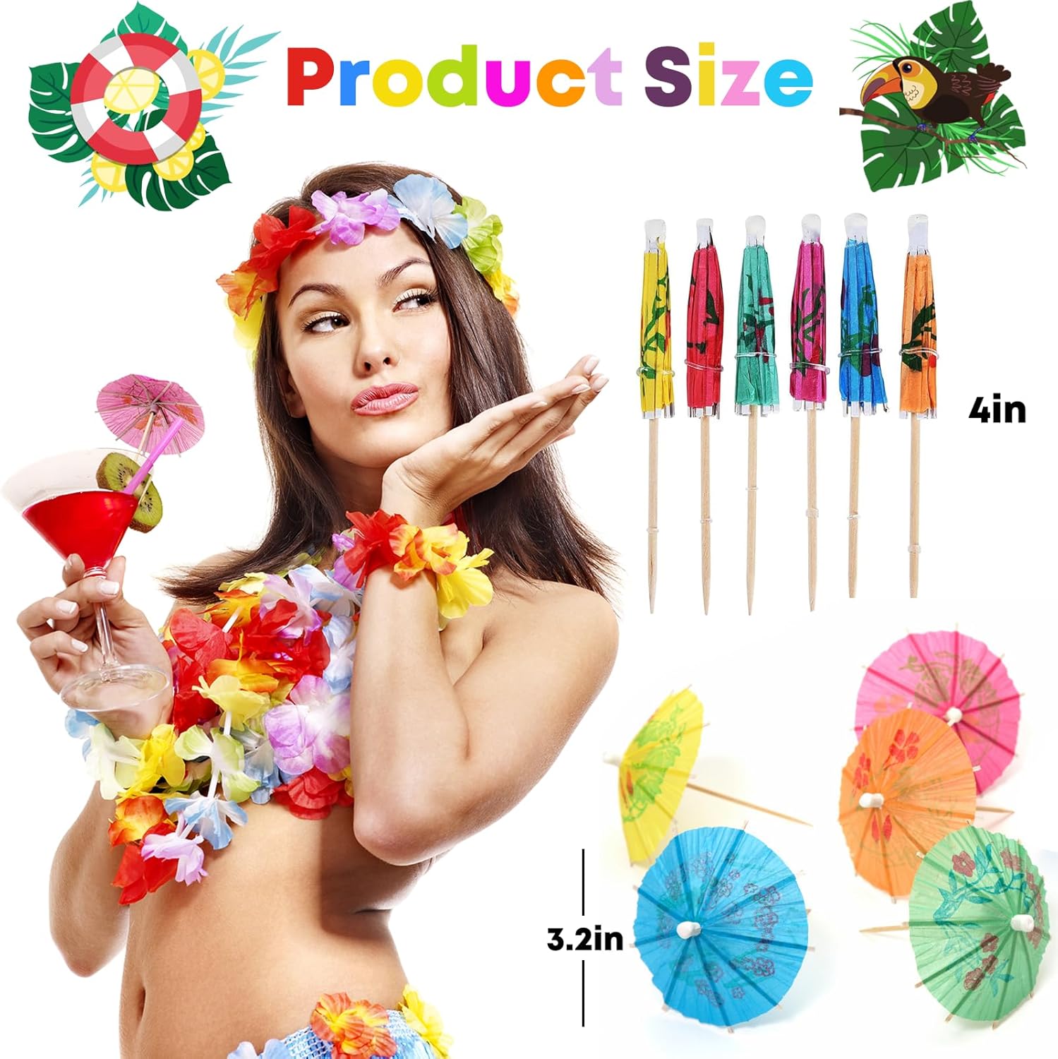 ALINK Cocktail Drink Umbrella Picks 144 pcs 1