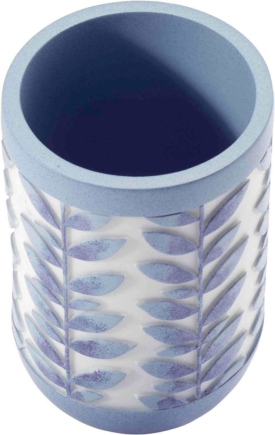 Avanti Linens - Tumbler Resin Countertop Accessories Guest Bathroom Essentials Monterey Collection Blue