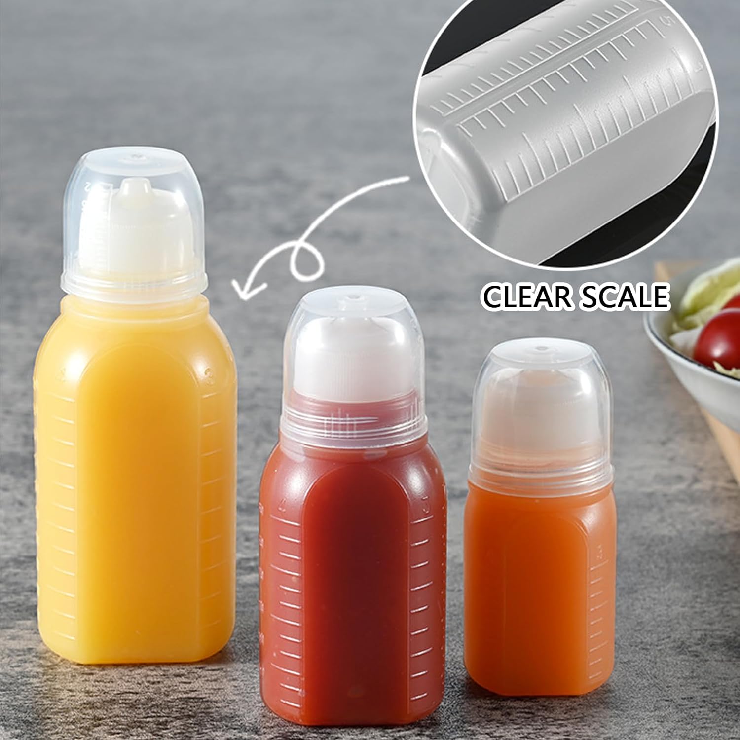 Squeeze Bottle Set for Salad BBQ and More
