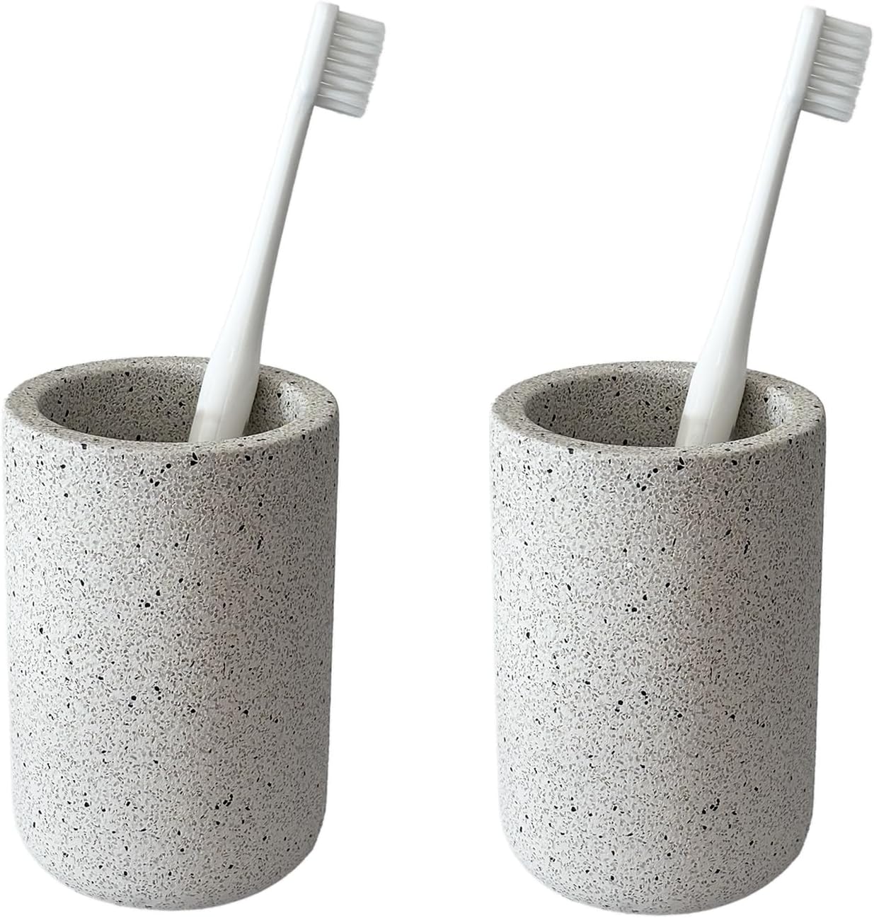 Concrete Tumbler Set 2-Pack Stylish Design for Bath Kitchen
