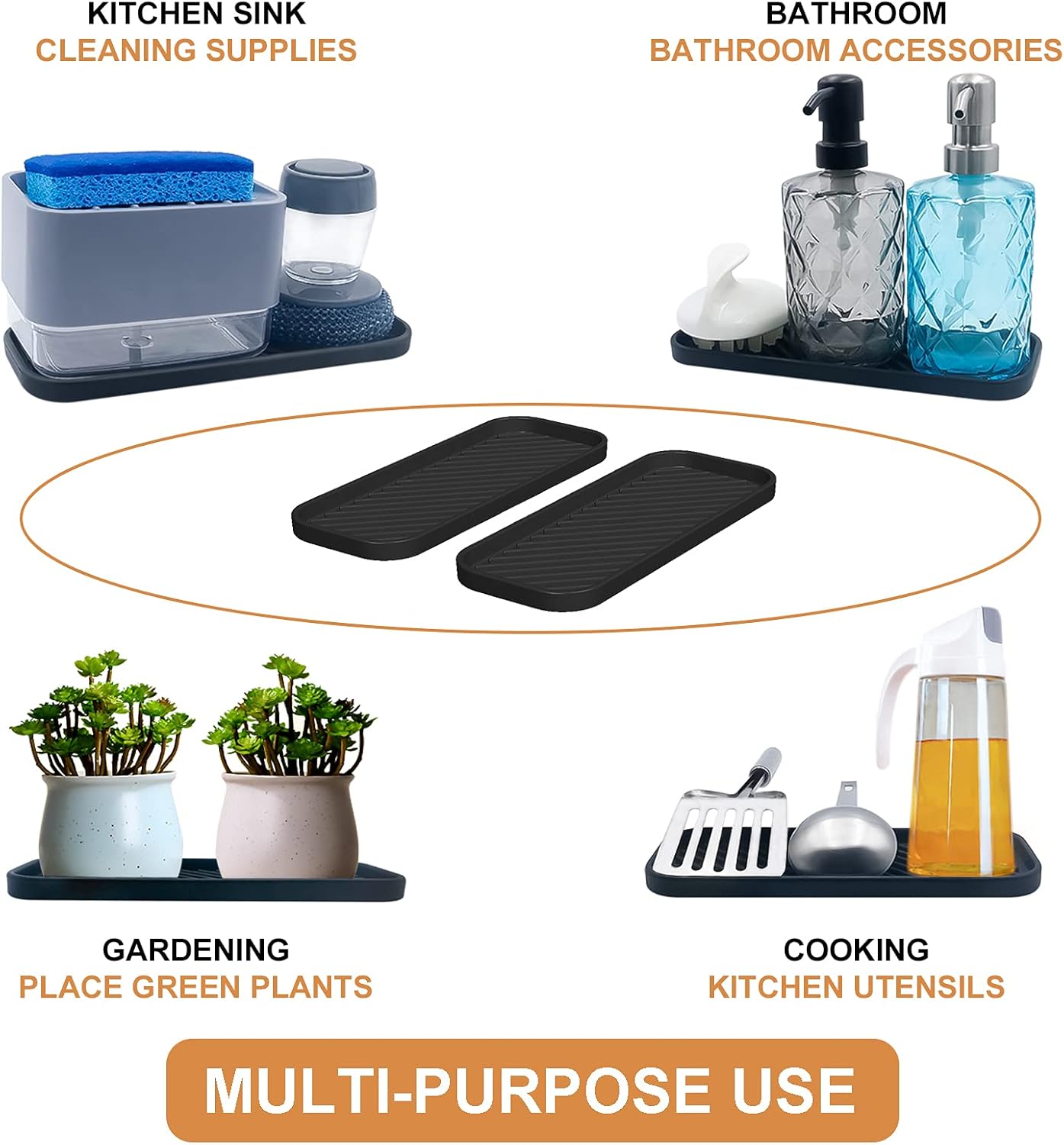 Organizer Tray with Soaps Sponges