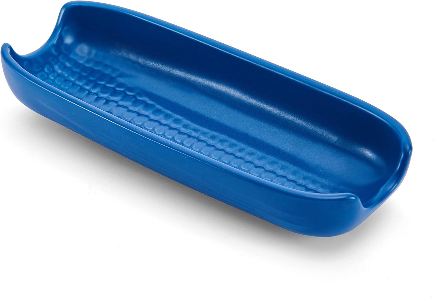 Pfaltzgraff Callie Stoneware Corn Dishes Set of 4 Blue Handles