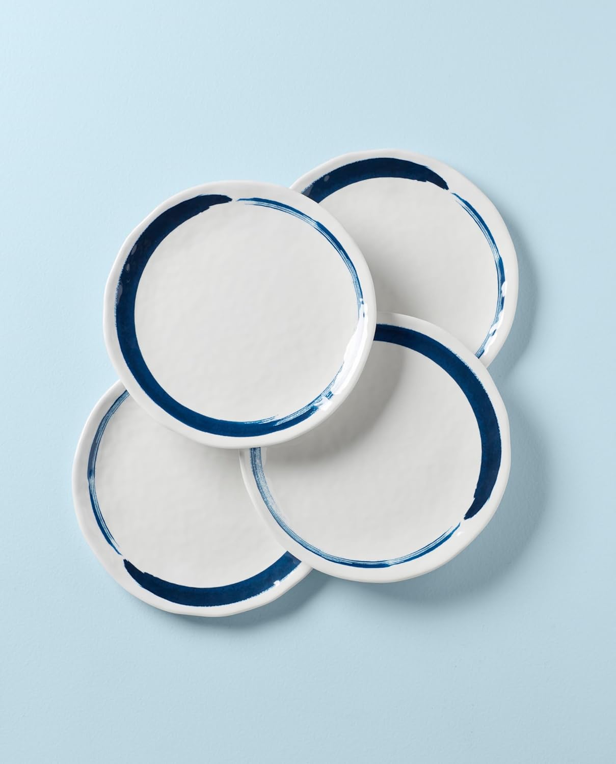 Lenox Blue Bay Melamine Dinner Plates Set of 4 - Durable Stylish