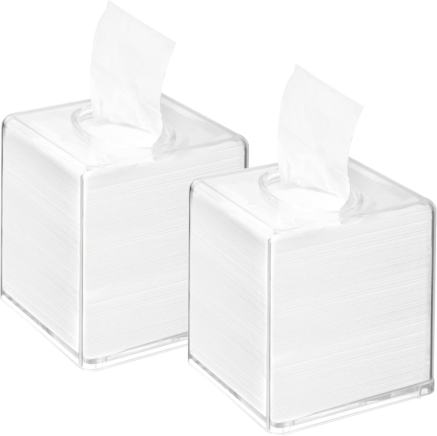 Yopay 2 Pack Square Tissue Dispenser Box
