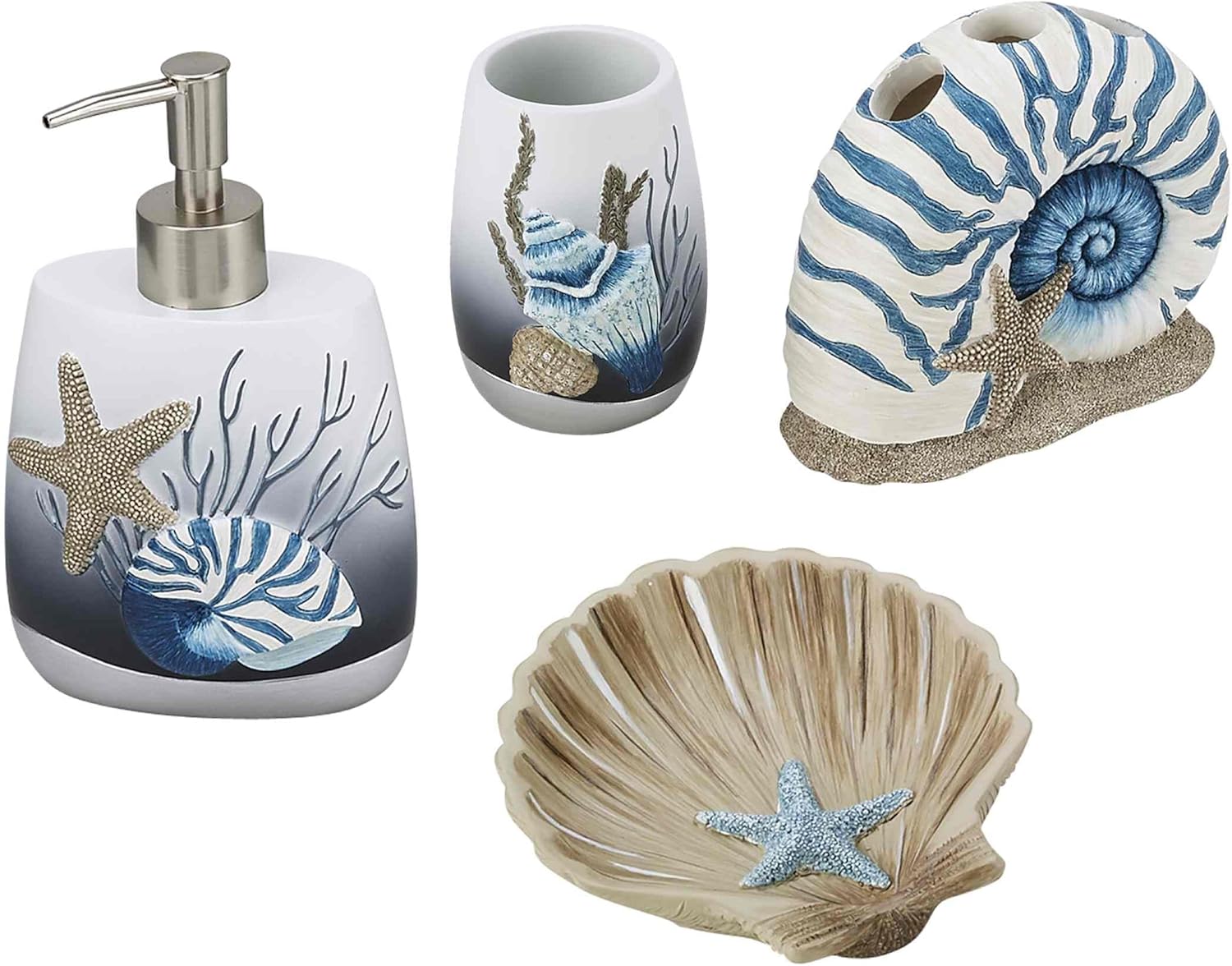 Nautically Inspired Toothbrush Holder Oceanscape Design