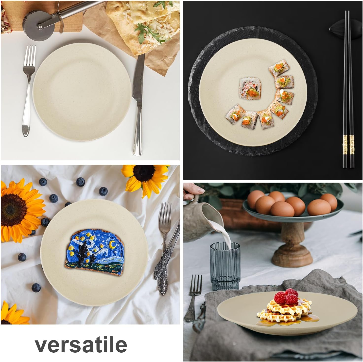 Wrova Wheat Straw Dinner Plates