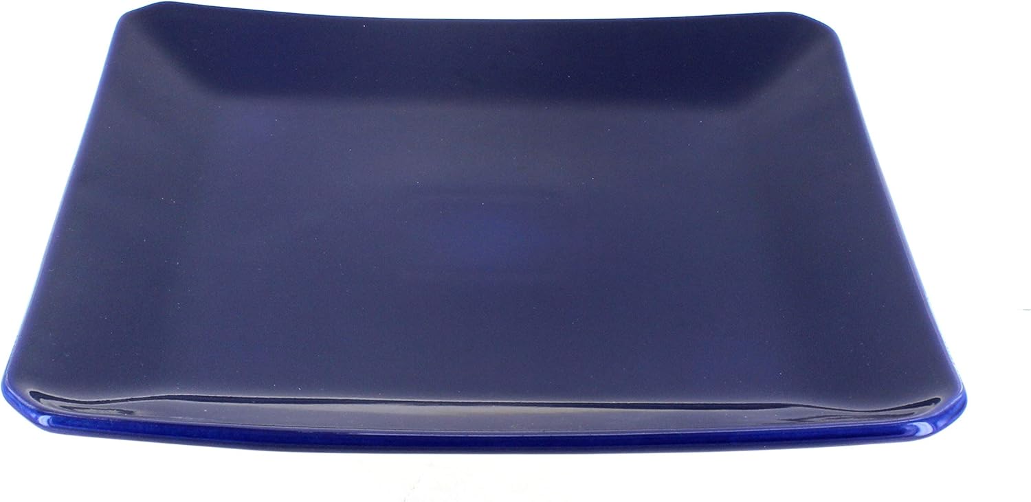 Charming bistro-stylish dinner plate by Blue Rose Pottery