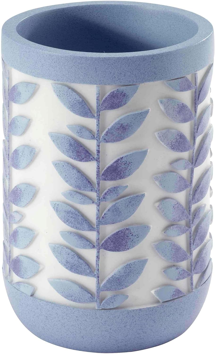 Avanti Linens - Tumbler Resin Countertop Accessories Guest Bathroom Essentials Monterey Collection Blue