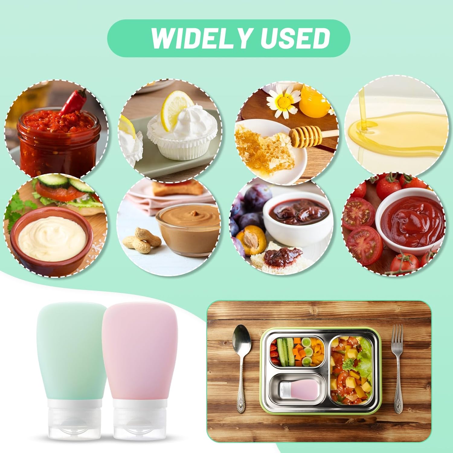 4-Piece Squeeze Salad Dressing Set