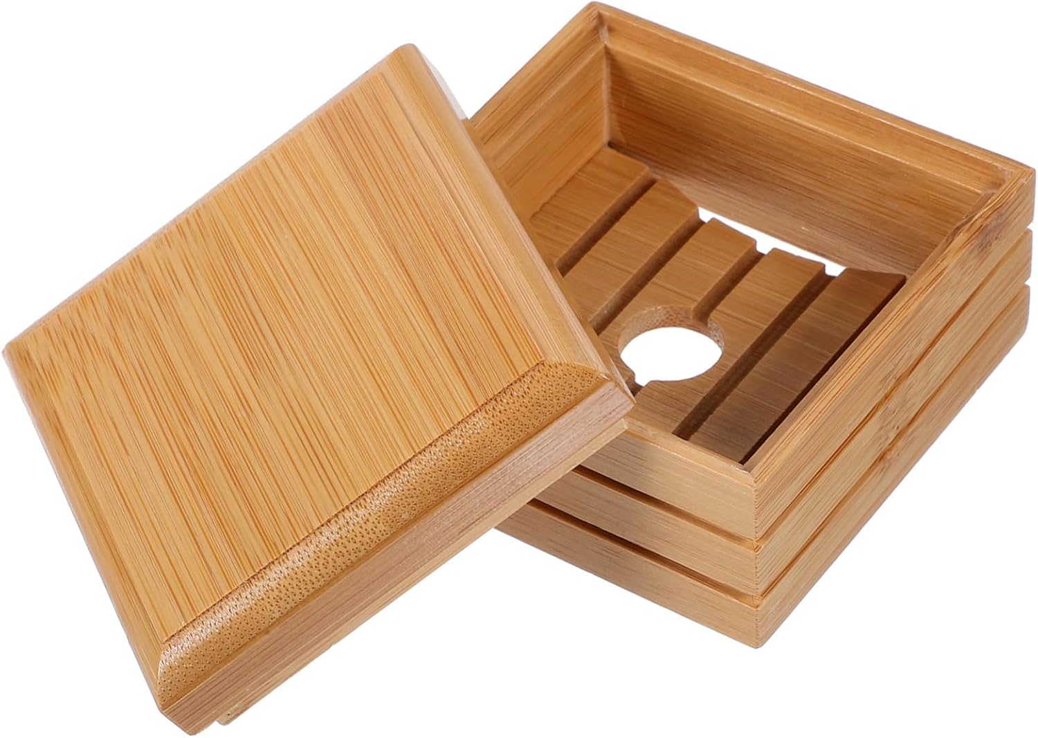 Natural Wood Soap Dish for Bathroom Kitchen Lightweight Stylish