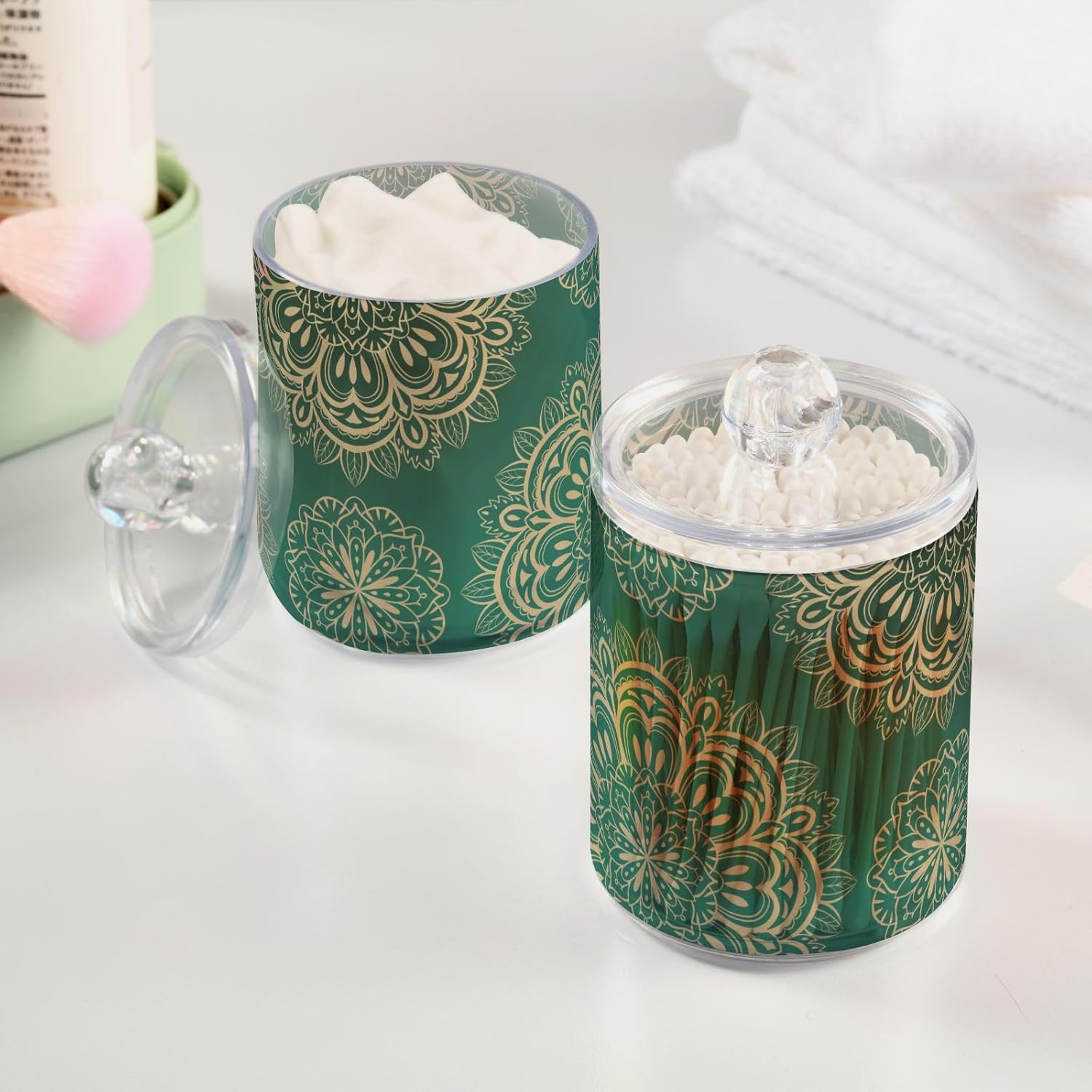 GEEKO Mandala Bathroom Holder Set