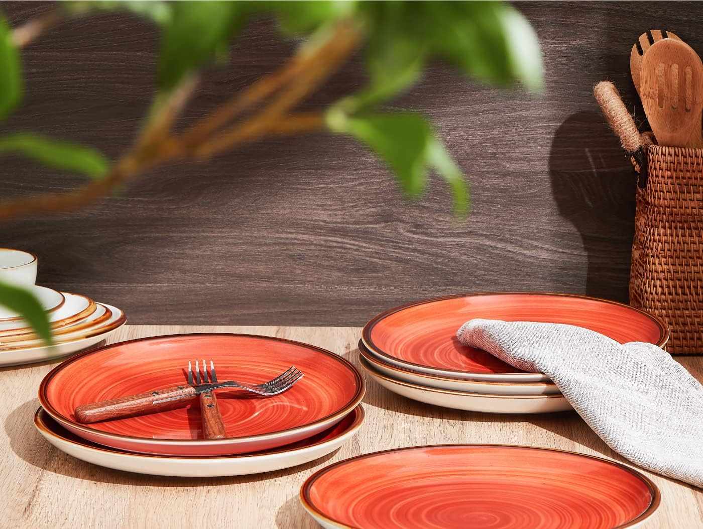 ONEMORE Farmhouse regain dinner plate 105 inch stackable