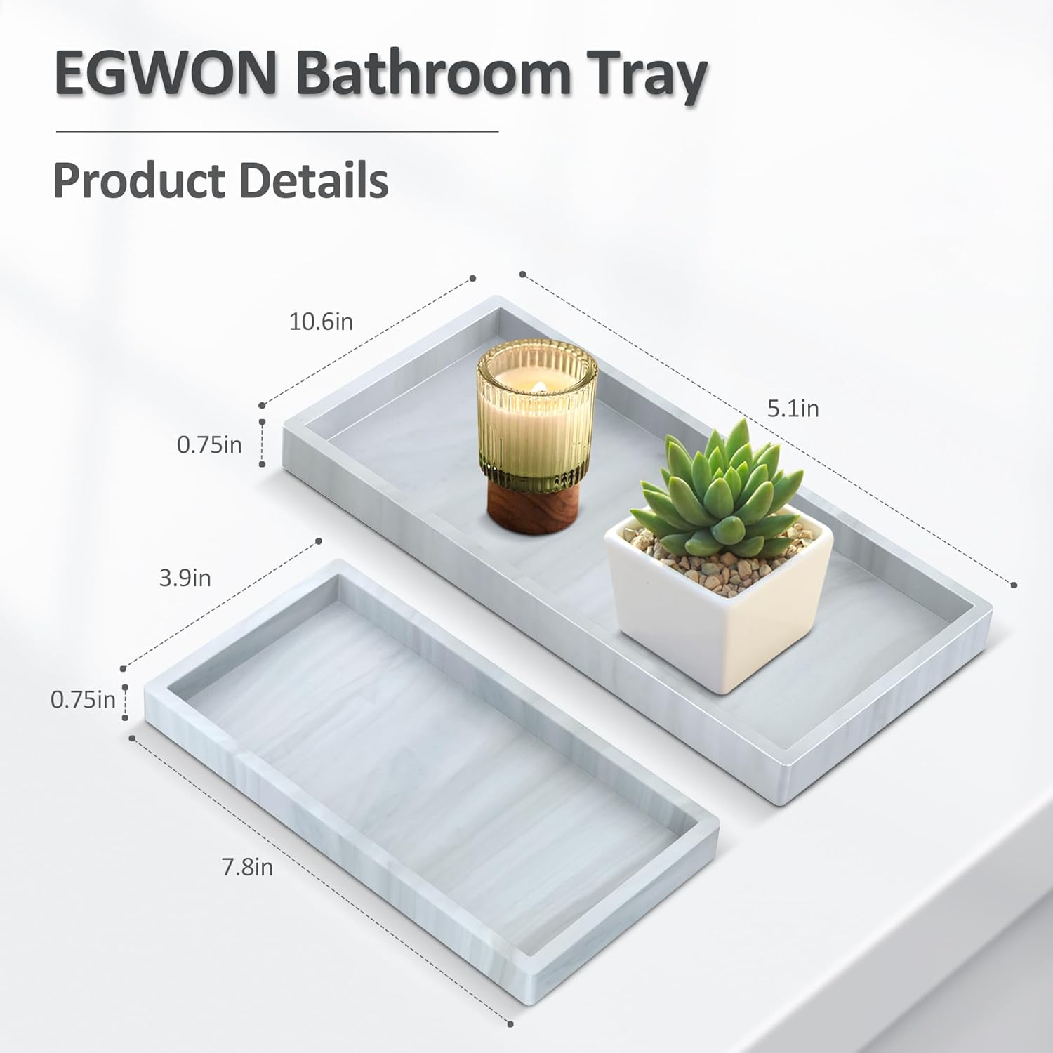 Shatterproof Silicone Toilet Tank Trays for Bathrooms