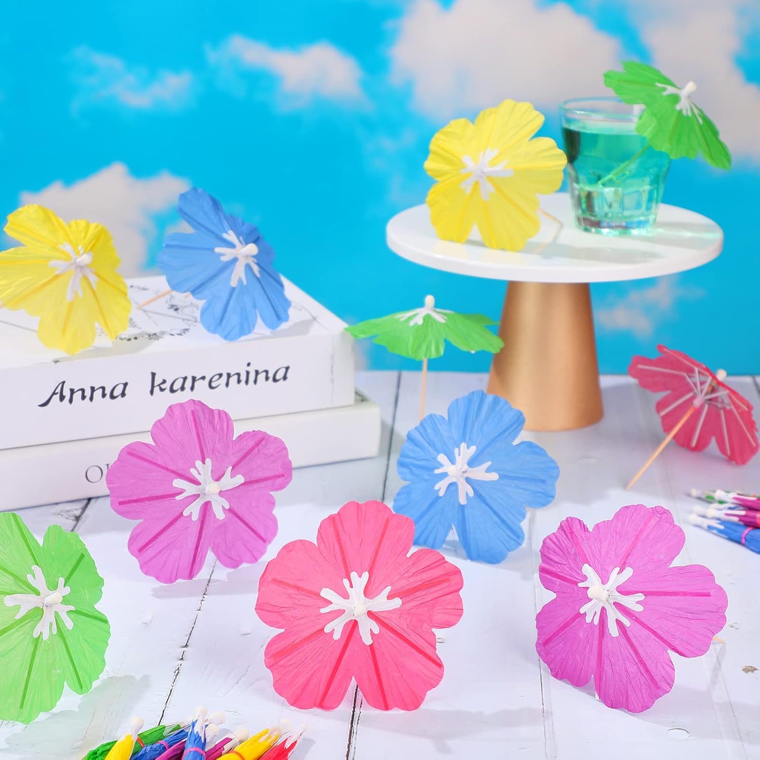 150 tropical umbrella picks forParasol Cocktail Sticks