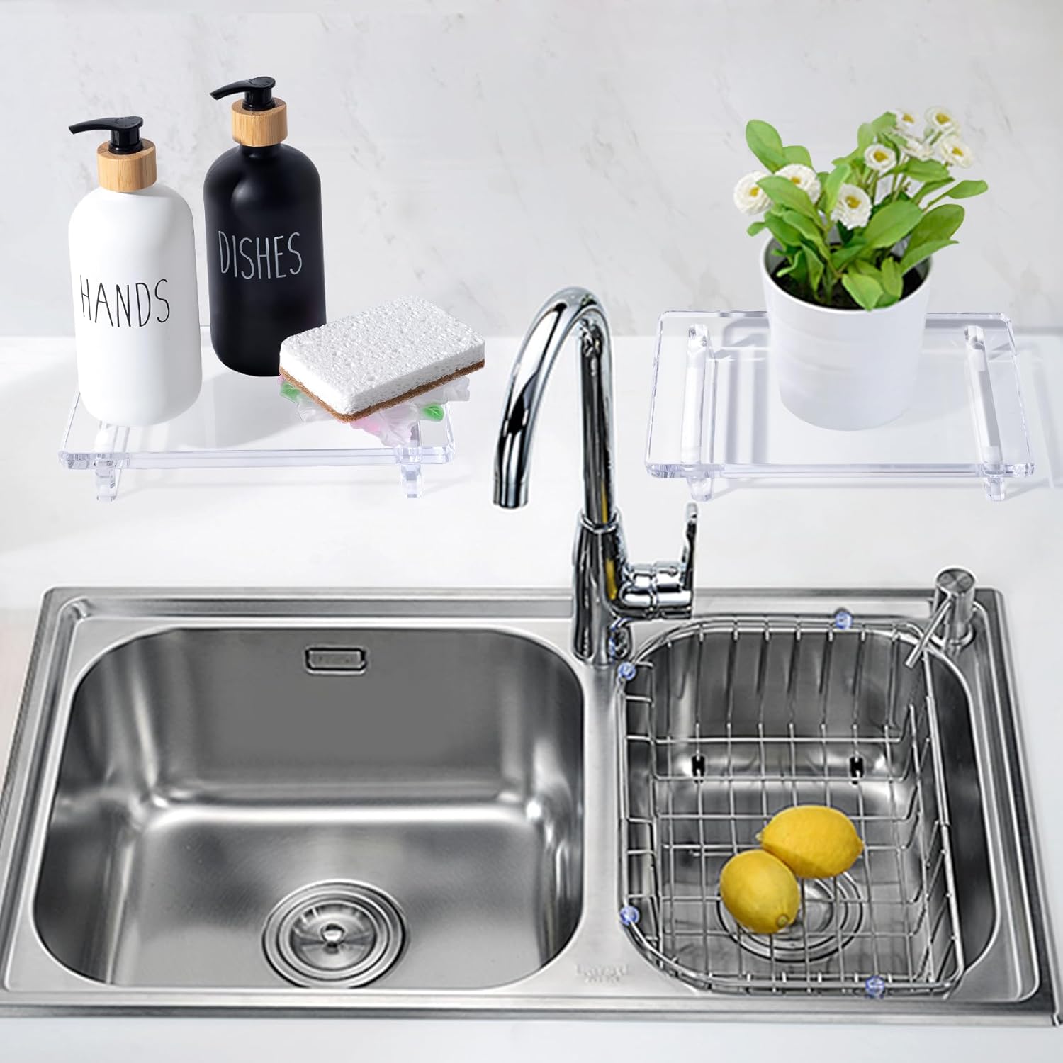 Acrylic Bathroom Counter Organizer