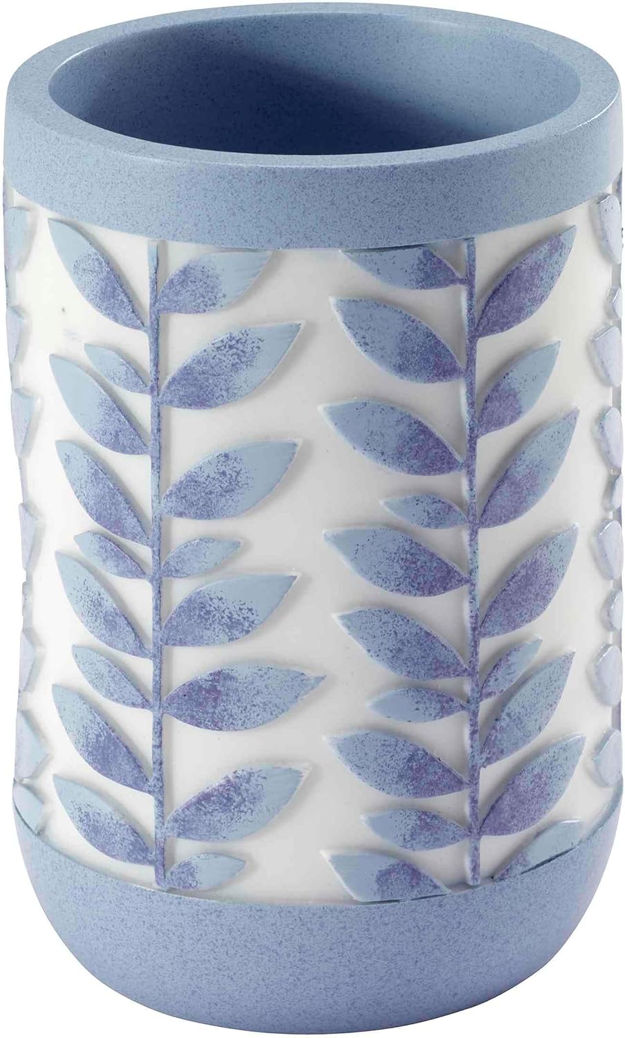 Avanti Linens - Tumbler Resin Countertop Accessories Guest Bathroom Essentials Monterey Collection Blue