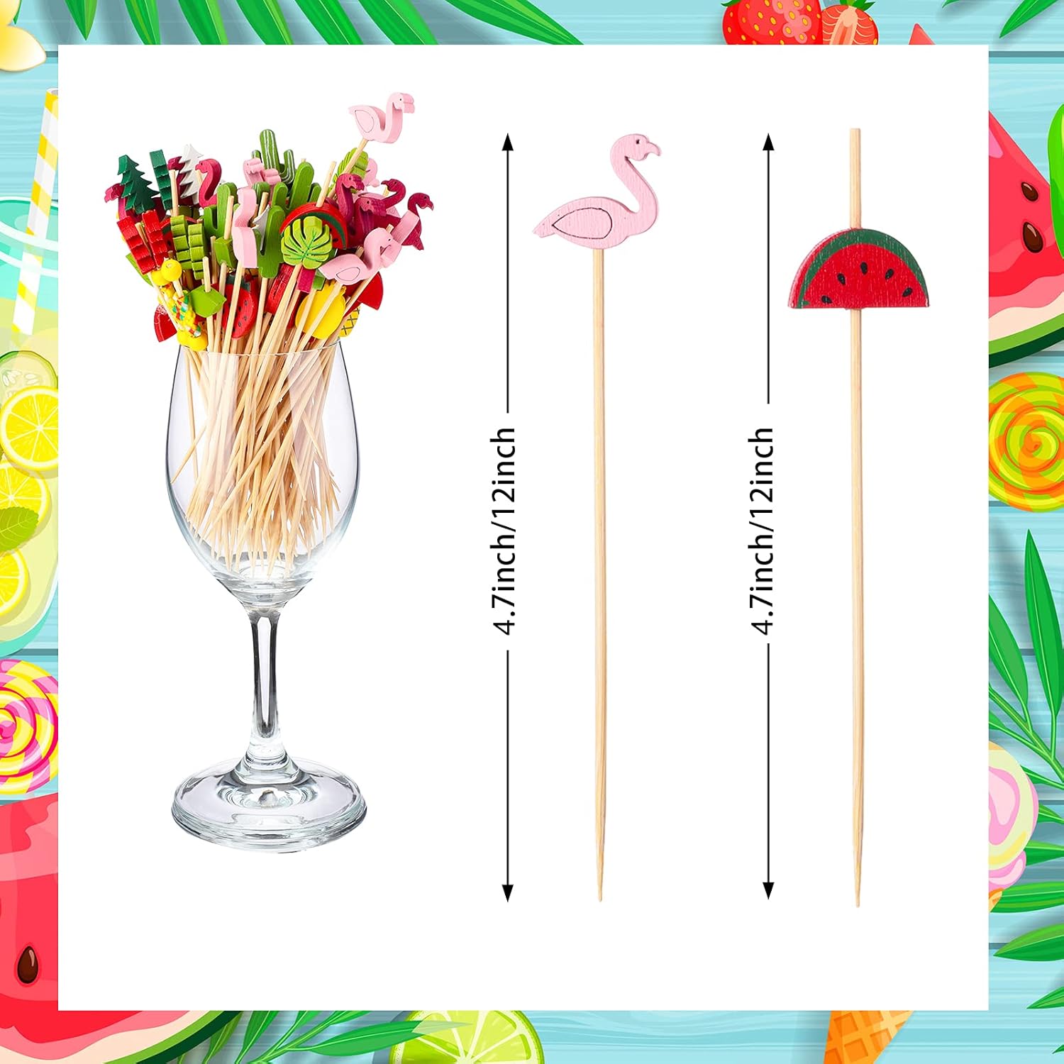 Bamboo Cocktail Accessories Set for Bar Tools Drinks