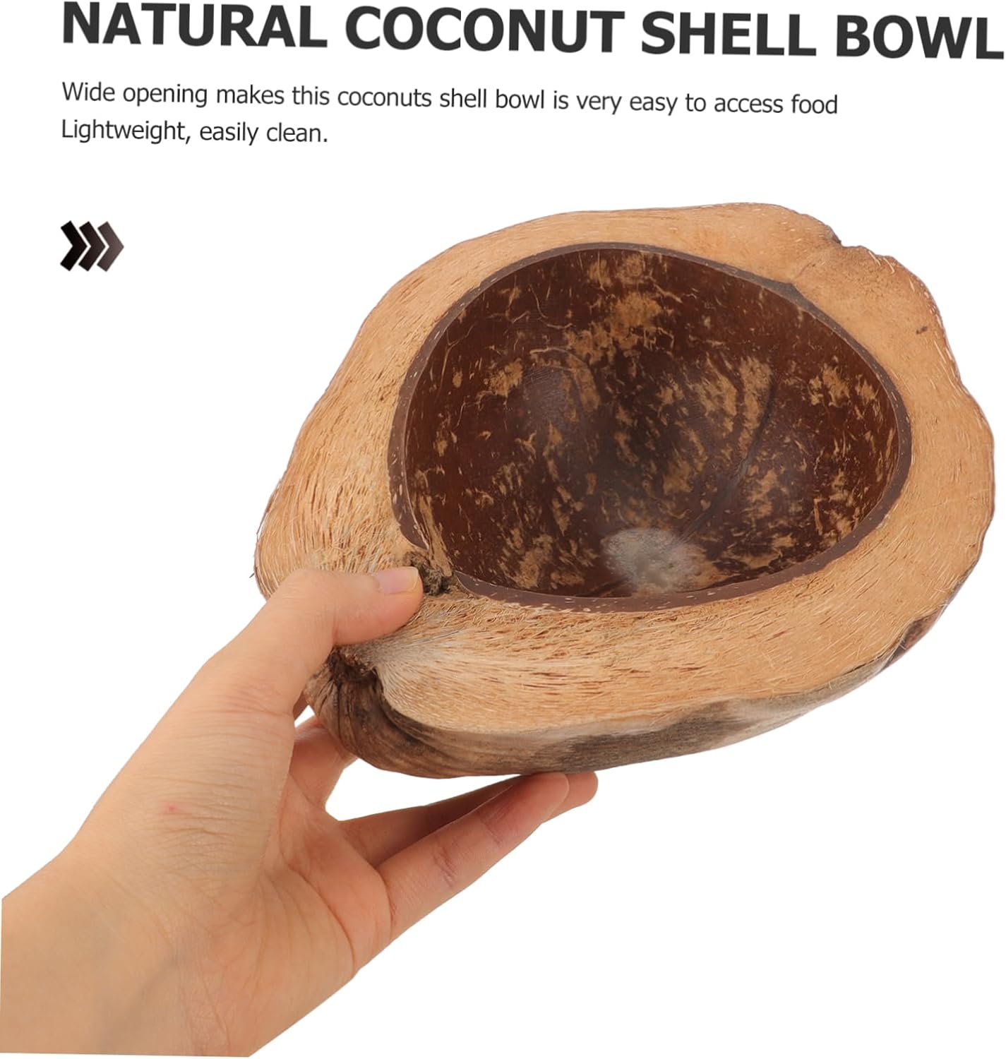 Coconut Shell Fruit Bowl Eco-Friendly Durable
