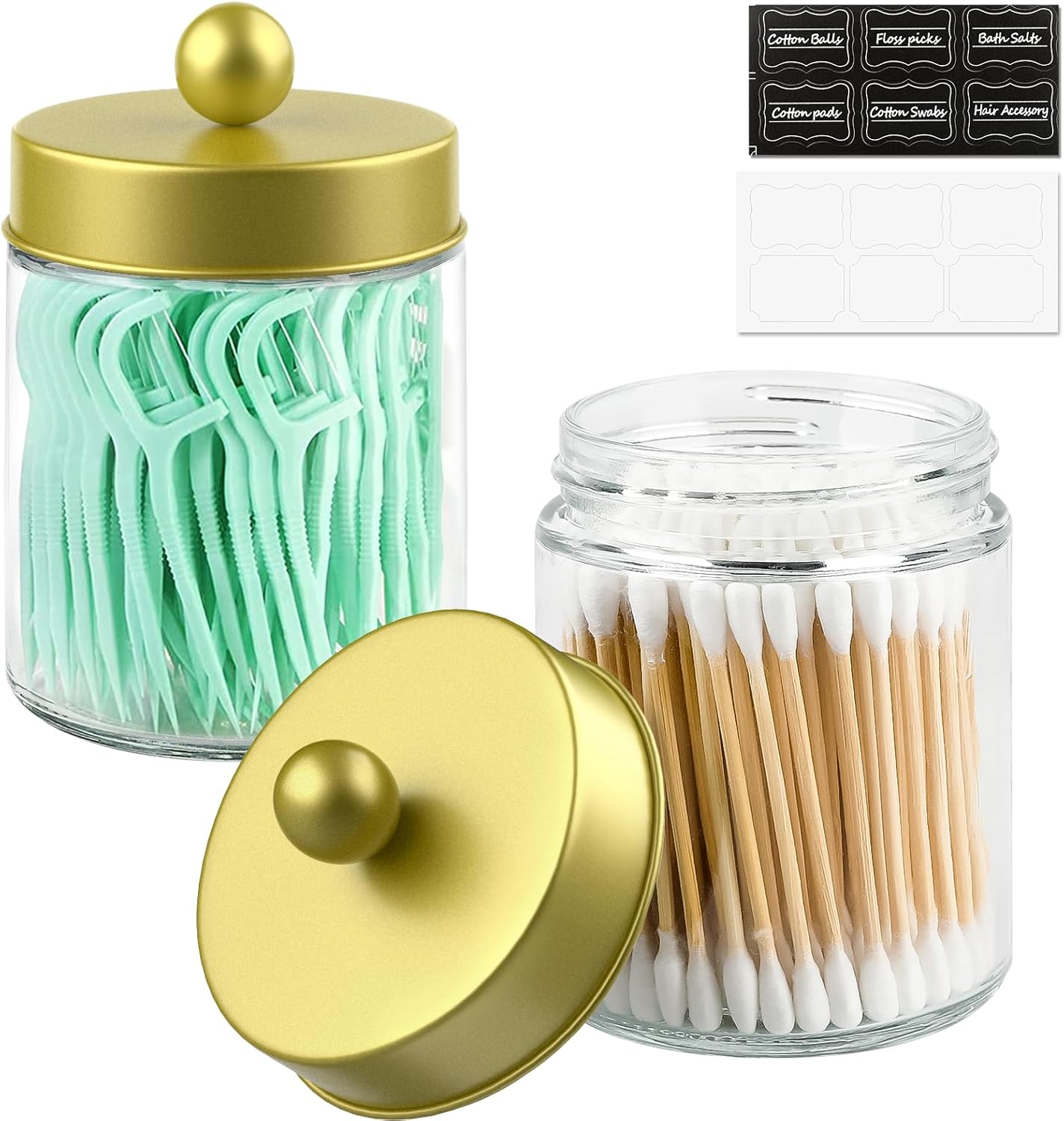 Bath Gold Gems Jar Tonic Holder