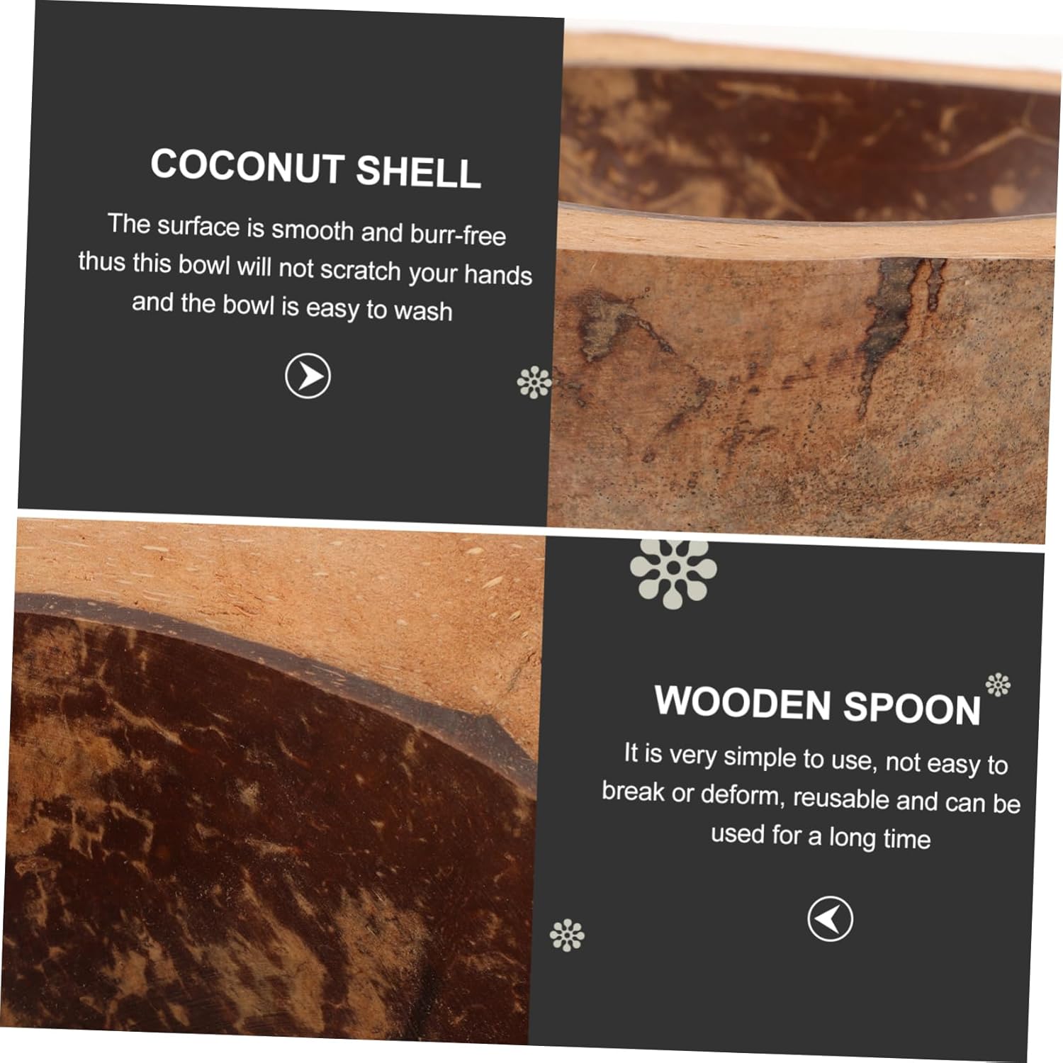 Coconut Shell Food Holder
